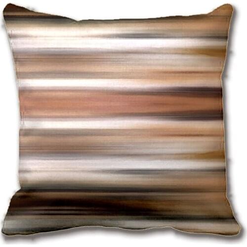 Abstract Modern Brown Stripes Pillow Decorative Cushion Cover Pillow Case Customize Gift By Lvsure For Car Sofa Seat Pillowcase
