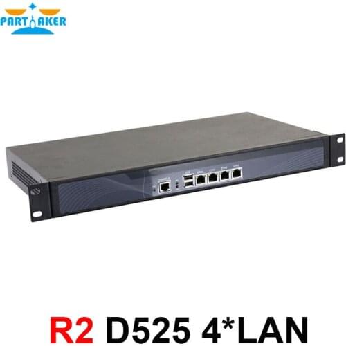 Partaker R2 1U firewall server security firewall D525 with intel PCI-E 1000M 4*82583v 2GB Ram 32GB SSD Pfsense Router