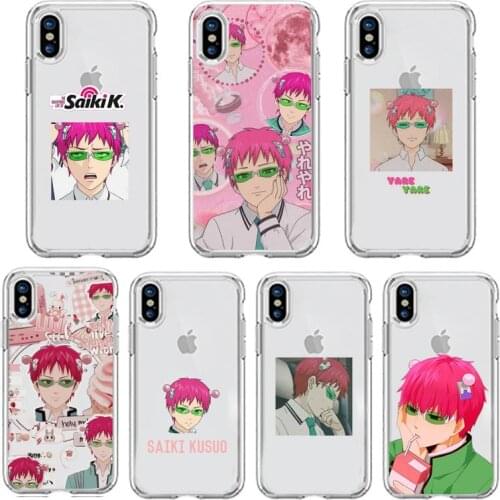 The Disastrous Life of Saiki K Saiki Kusuo Phone Case Transparent soft For iphone 5 se 6 6s 7 8 11 12 plus mini x xs xr pro max