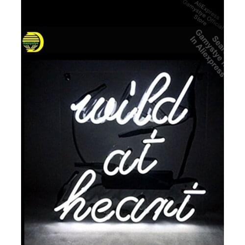 Wild At Heart Neon Sign neon bulb Sign Real Glass enseigne lumineuse neon lights for rooms neon wall lights coron neon signs