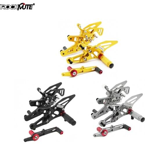 For BMW S1000RR 2015 2016 2017 2018 Motorcycle Adjustable Rearset Footrests Driver Foot Rest Pegs Pedals Rear Set