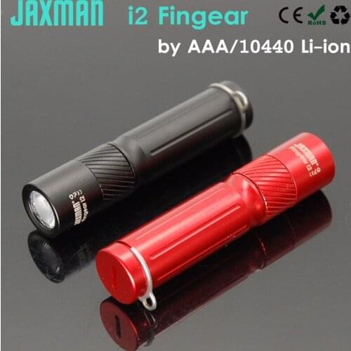 JAXMAN Fingear i2 Keychain Flashlight AAA 10440 Li ion Battery Small Light Free Shipping CREE led TIR lens
