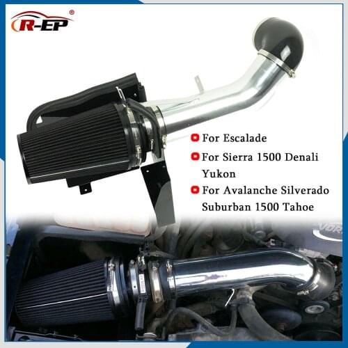 Air Intake Pipe Kit with Air Filter for Cadillac Escalade Chevrolet Avalanche Silverado Suburban Tahoe GMC Sierra Denali Yukon