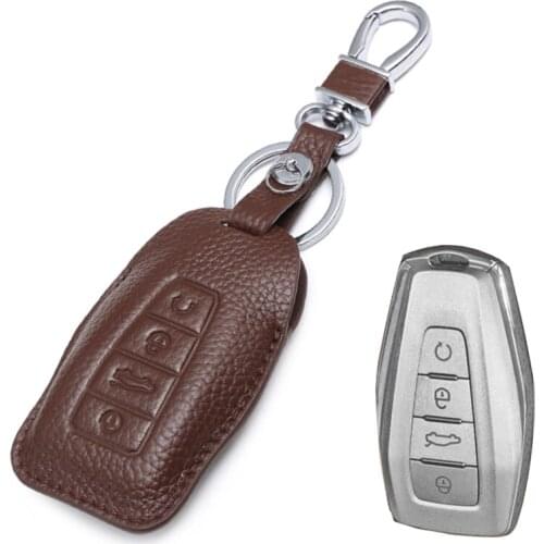 Leather Car Key Case Key Cover For Geely Coolray 2019-2020 Atlas Boyue NL3 Emgrand X7 EX7 SUV GT GC9 Borui