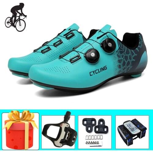 Bicycle Racing Sneakers Men Sapatilha Ciclismo Add Pedals Breathable Wear-resistant Self-locking Superstar Road Bike Flat Shoes