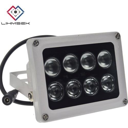 Lihmsek Outdoor waterproof IP Camera 60m IR Infrared Lamp Illuminator with 8pcs big power IR Array LEDs cctv fill light
