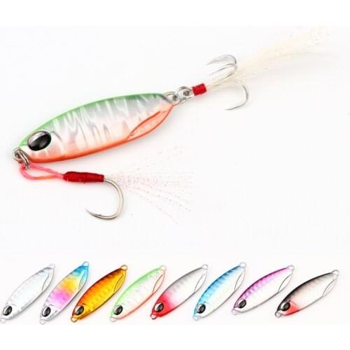 Metal Jig Fishing Lure 10g Trolling Hard Bait Bass Fishing Bait Tackle Trout Slow Jigging Lures Jigs Micro Jig