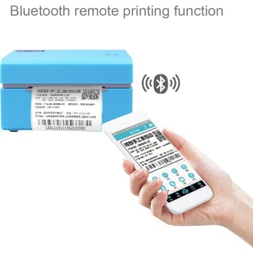 Mini Bluetooth Label Barcode Thermal Printer QR Code Sticker Printer For Android Phone Windows Computer Warehouse Shopping