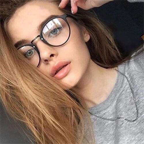 Fashion Women Glasses Frame Men Eyeglasses Frame Vintage Round Clear Lens Glasses Optical Spectacle Frame 0361