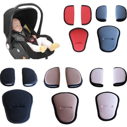 Stroller Belt Strap Covers Soft Shoulder Pads Crotch Pad For Baby Car Seat Infant High Chair Harness Stroller Accessories 3pcs