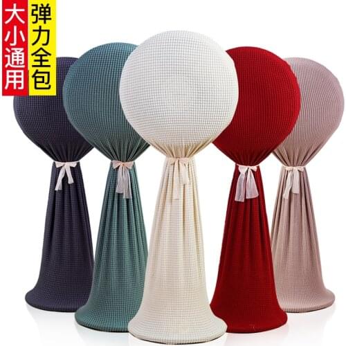 Floor stand electric fan full cover solid kintted elastic fabric dust cover for electric fan protection cover