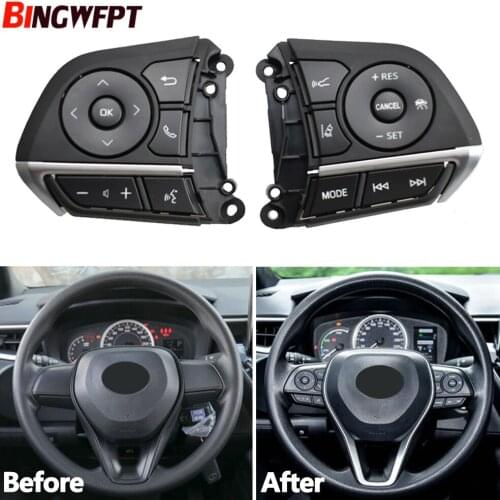 Steering Wheel Audio Control Switch/Button For Toyota Avalon 2018-2021 RAV4 2019-2021 Corolla 2020 2021