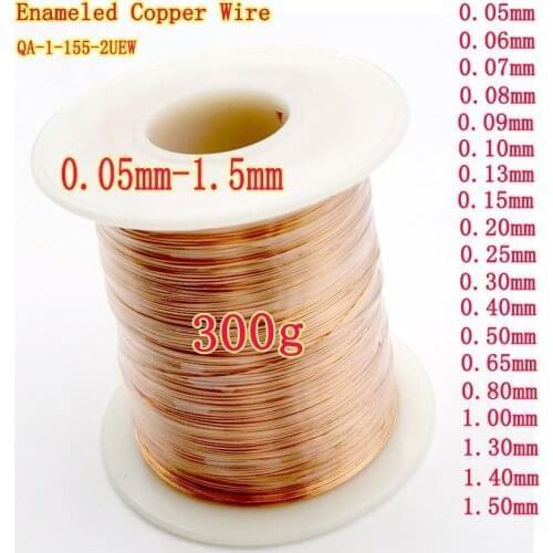 300g 0.05-1.5mm polyurethane Enameled Copper Wire Magnet Wire Magnetic Coil Winding wire For Making Electromagnet Motor Copper