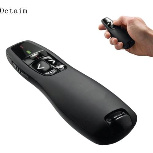 R400 2.4Ghz USB Wireless Presenter Red Laser Pen Pointer PPT Remote Control with Handheld Pointer for PowerPoint Presentation