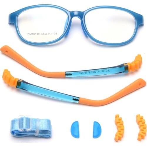 Veshion Pink Silicone Kids Glasses Optical Square Blue Light Blocking Girls Optical Glasses Frame for Children Gifts for Boy