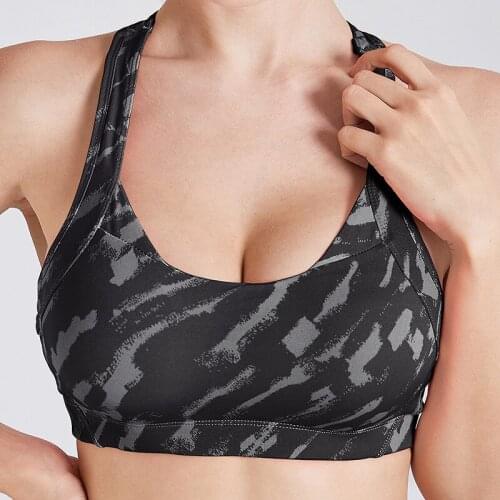 SALSPOR New Arrival Women Sport Yoga Bras Padded Buckle Breathable Running Gym Underwear Push Up Casual Bodybuilding Bras