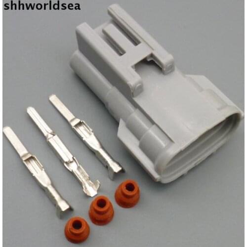 Shhworldsea 10/50/100/200sets 3 Pin Carengine connector plug ALTERNATOR LEAD REPAIR Fits TS auto Alternator Connector 6188-0282