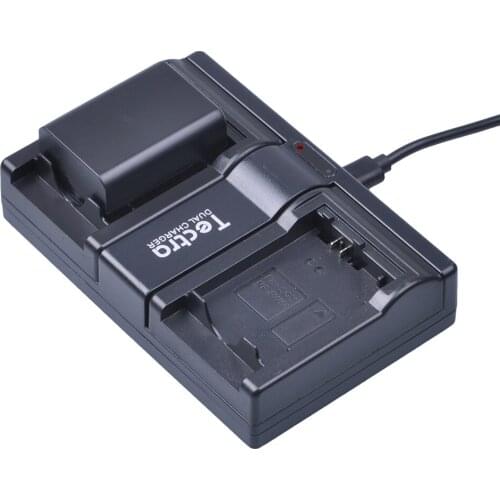 Tectra 1pcs NP-FW50 NPFW50 NP FW50 Battery + 2-Channel USB Dual Charger for Sony NEX-5 NEX-5A NEX-5C NEX-5D NEX-5DB Battery