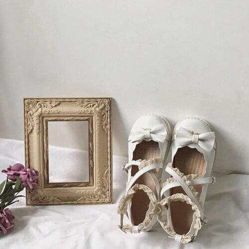 Lolita shoes tea party bow jk small leather shoes Japanese female Korean version cos loli all-match single shoes