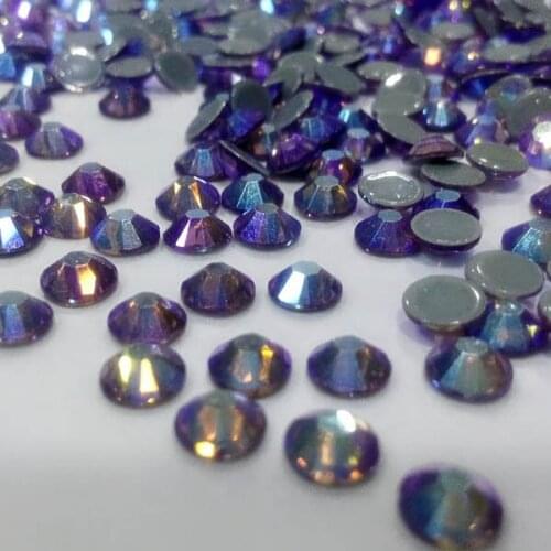 High quality 4mm ss16 Light Amethyst AB Austrian hot-fix rhinestone hair accessory ;wedding dress rhinestones wholesale