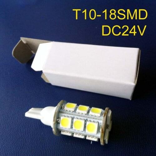 High quality 24v 10-30vdc T10 led interior light Signal light Warning light Pilot lamp 168,194,W5W,501 free shipping 2pcs/lot