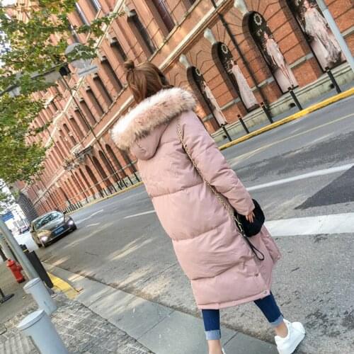 Mujer invierno chaquetas 2020 New Cotton Padded Long Coat Female Warm Large Faux Fur Wadded Jacket Women Outwear LX1241