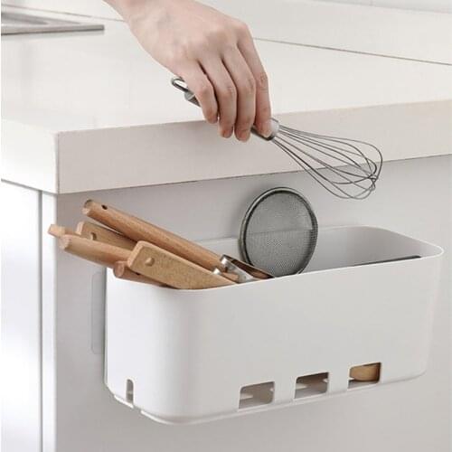 1 Pc Multifunctional Hanging Storage Basket Wall-mounted Kitchen Drawer Shelf Rack Cabinet Push-pull Box for Seasoning