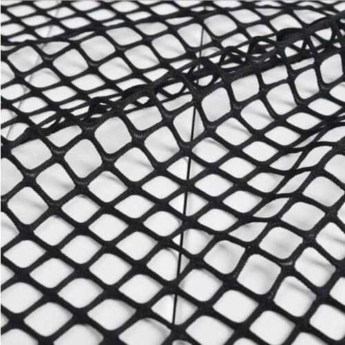 1Y/lot Black White Stretch Large Patchwork Mesh Fabric For Bottom Shirt DIY Material