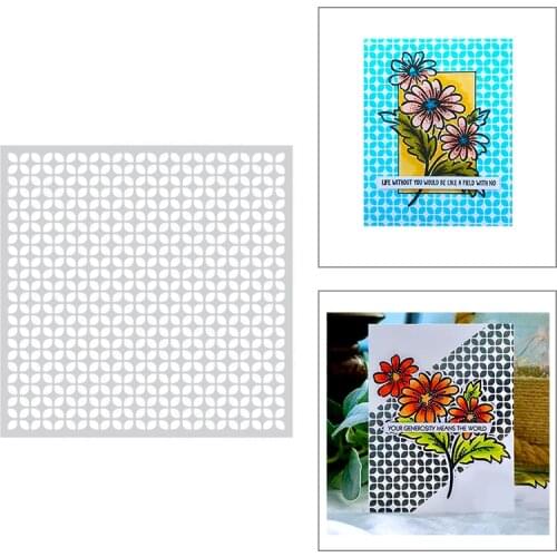 2020 New Square Background Metal Cutting Dies For DIY Embossing Pattern Decoration Album Greeting Card Cut Paper Scrapbooking