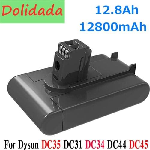 22.2V 12800mAh Li-ion Replacement Battery For Dyson Handheld Vacuum Cleaner DC31 DC34 DC35 DC44 DC45 917083-01 Type A
