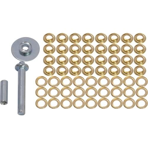 63pcs Outdoor Camping Tent Repair Tool Kits Gound Fixing Tool Goundsheet Cover Repair Kit Punch Plier Tool Eyelet Grommets 14MM