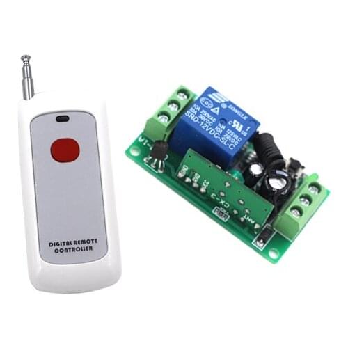 DC9V1CH Wireless switch RF Wireless remote control switch remote control light switch 10A Relay 100m 315Mhz