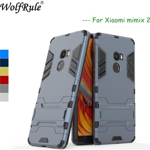 For Funda Xiaomi Mi Mix 2 Case For Xiaomi Mi Mix2 Cover Rubber Plastic Kickstand Case For Xiaomi Mi Mix 2 Case For Mi Mix2 Shell