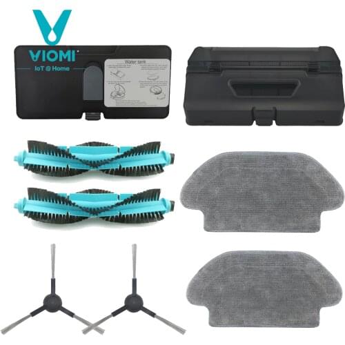 For XIAOMI VIOMI V3/V2 PRO/ SE Robot Vacuum Cleaner 100% Original Replacement Accessories Set, Dust Box, 2-in-1 Water Tank