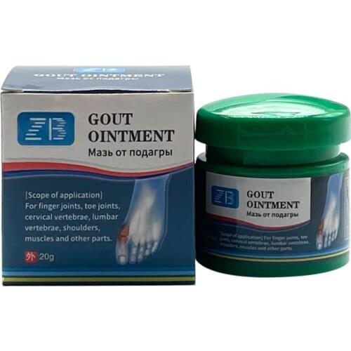 20G Gout Ointment Treatment Toe Finger Bone Spur Pain Killer Cream Health Care Orthopedics Plasters Gout Cause Joint Knee Pain