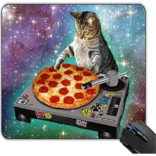 Fashion Mouse Pad Office desk Boutique Multicolor Space Cat Food DJ Fashion Mouse Pad Table Decor High Quality Gifts