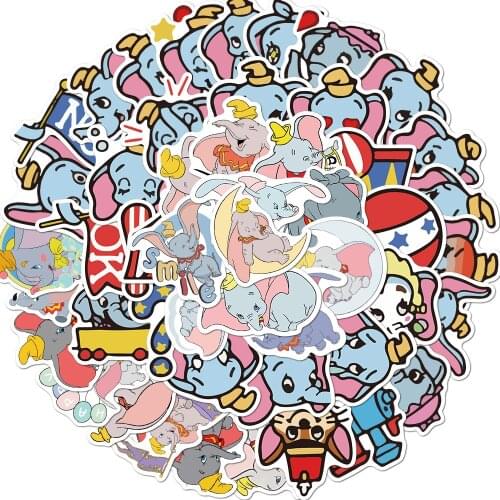 10/50pcs elephant Waterproof DIY Vinyl Decal Stickers for Snowboard Laptop Guitar Luggage Luggage Fridge Kids Gift