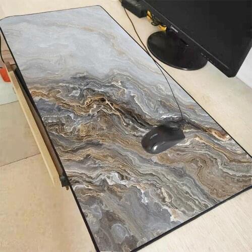 Creative Black Gray Marble Texture Custom DIY XXL Large Mouse Pad Latop Keyboard Soft Table Protection Pad Gaming Mouse Pad