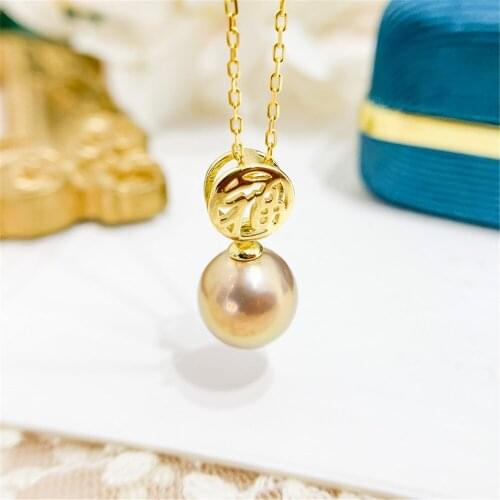 1PCS S925 Sterling Silver Pearl Tray Charm Connector Bail Pendant Clasp DIY Necklace Jewelry Making Accessories