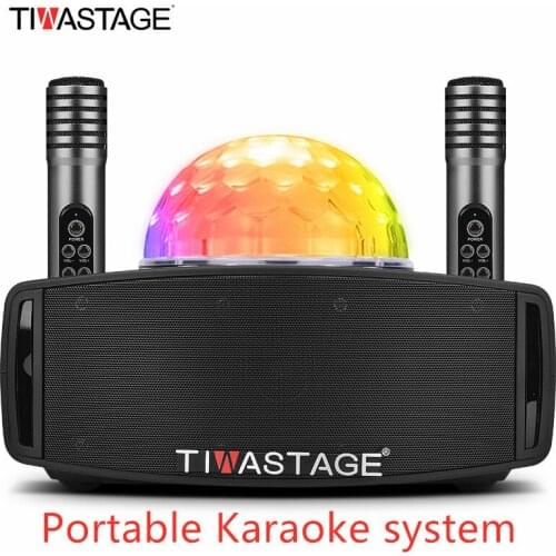 Karaoke Player Outdoor Speaker With Microphone And Light