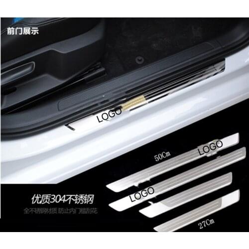 High quality stainless steel car Scuff Plate/door cover outside door sill Anti-collision trim Welcome pedal For 2010-2017 Golf 7