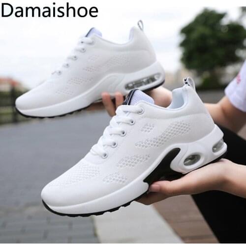 Womens Shoes 2021 Spring New Air Cushion Shoes Korean Style Fashion Trendy Soft Bottom Breathable Comfortable Sneakers Women