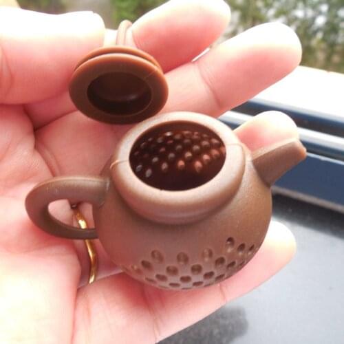 1PC New Details about Teapot-Shape Tea Infuser Strainer Silicone Tea Bag Leaf Filter Diffuser Tea Tools Supplies