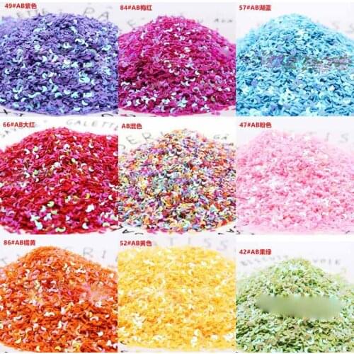 3mm moon bead nail polish sequin glass ball filling crystal mud accessory wedding party throwing sequins