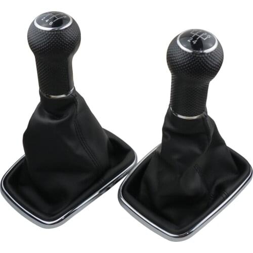 5/6 Speed 12mm Gear Shift Knob Lever Shifter Gaiter Boot For Volkswagen VW Golf 4 IV MK4 GTI R32 Bora Jetta 1999-2004