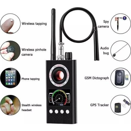 Anti Spy Wireless RF Signal Detector Bug GSM GPS Tracker Hidden Camera Eavesdropping Device Military Professional Version K68