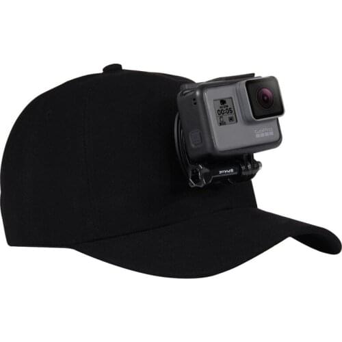 PULUZ Baseball Hat with J-Hook Buckle Mount & Screw for GoPro NEW HERO /HERO6 /5 /5 Session /4 Session /4 /3+ /3 /2 /1, Xiaoyi