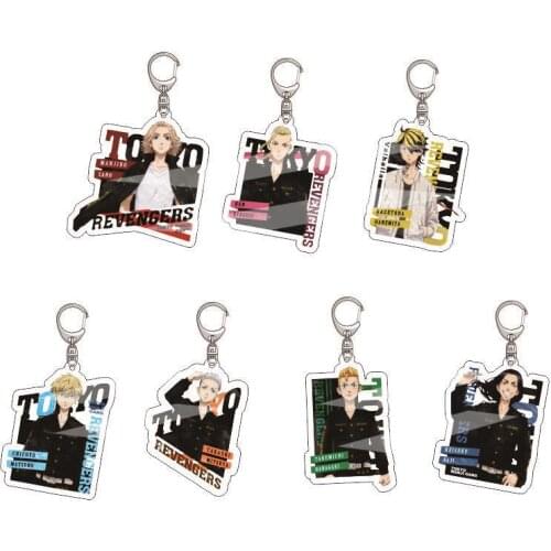 Tokyo Revengers Keychain Animation Cartoon Figure Manjiro Sano Classic Acrylic Key Ring Bag Car Kawaii For Women Man Key Pendant