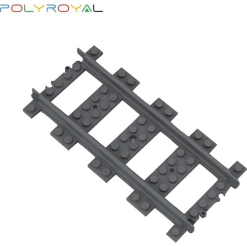 POLYROYAL Building Blocks Technology parts Straight train track 1 PCS Educational toy for children 53401