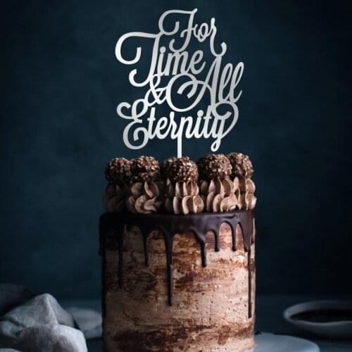For Time and All Eternity, LDS Wedding, Together Forever, For Time and All Eternity Cake Topper, Wedding Cake Topper decoration